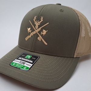 Retro Vintage Style Hunter Fishing American Embroidery Trucker Hat Cap 112